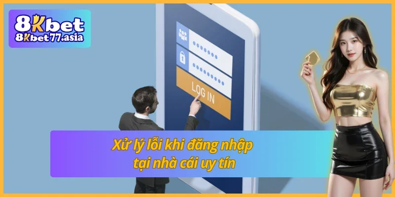 Xử lý lỗi khi đăng nhập tại nhà cái 8KBET